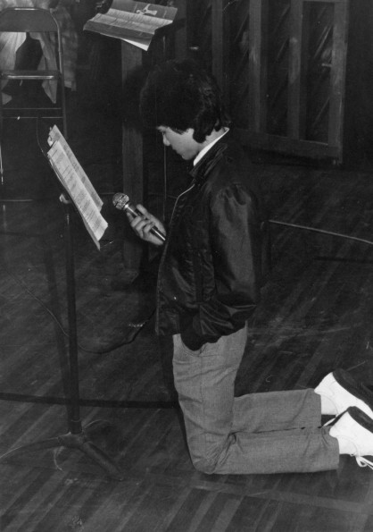 A student from the Lake Charles, LA praying at the Arkansas-Louisiana Conference Elementary School Music Festival in Little Rock, AR