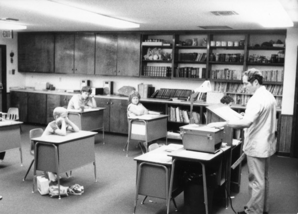 Roy Mortimer teaching at Lake Charles Adventist School