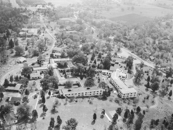 [Madison Sanitarium as seen from the air]