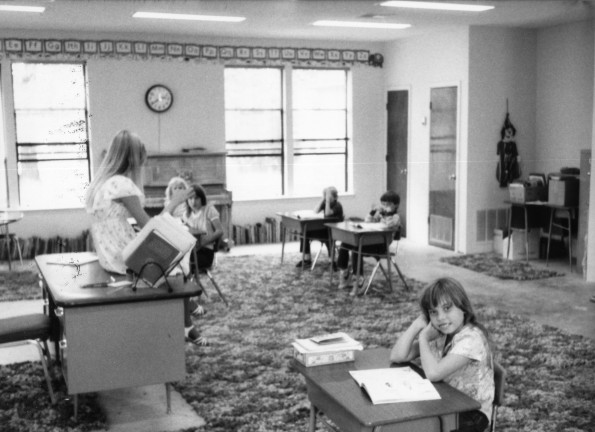 Darlene Barnett teaching at Fort Smith Seventh-day Adventist School