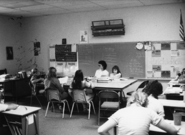 Betty Downs teaching at Beacon Hill Adventist Junior Academy