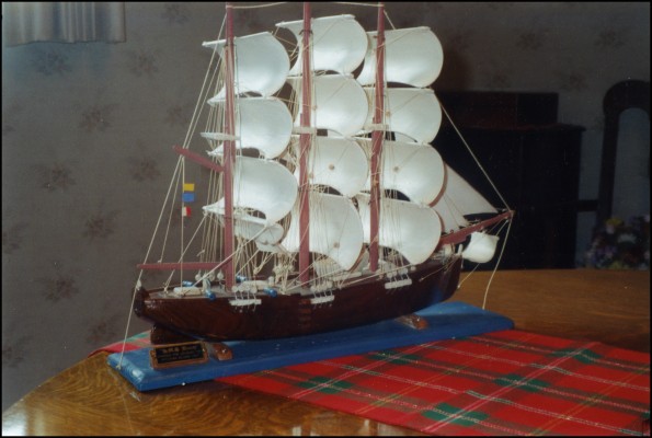 Model of the HMS Bounty made by Floyd McCoy