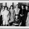 Bessie Sutherland and the Teachers of Tomorrow club on her 92nd birthday in 1963