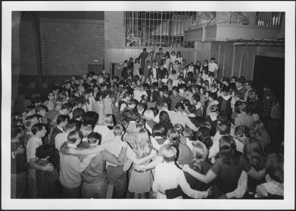 Chapel on October 13, 1970 following Campus Concern retreat