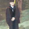 Roland E. Loasby in graduation regalia