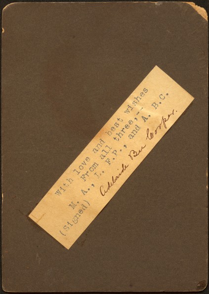 Adelaide Cooper, Margaret Anderson, and L. Flora Plummer