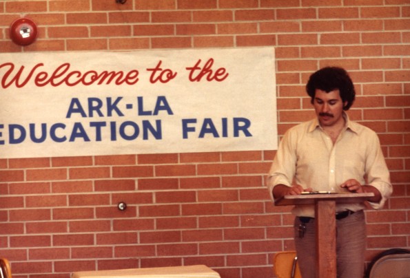 Bill Morelan speaking at the Pathfinder Education Fair in Little Rock, AR