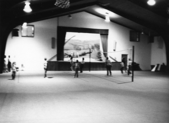 Students playing volleyball at Florence Ewing Junior Academy