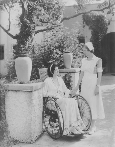 [Ellen Low with Beverly Pruett at Madison Sanitarium]