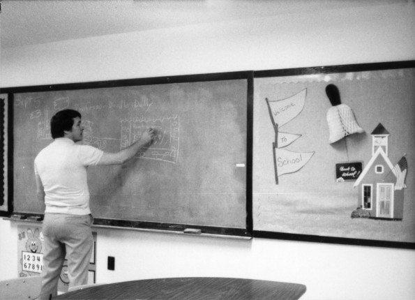 Delmon Tucker at the Houma Seventh-day Adventist Elementary School