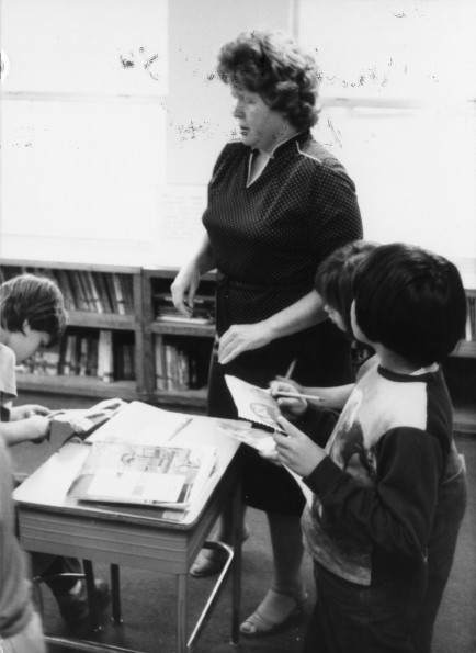 Suzanne Boyer teaching at the Brentwood Adventist Educational Center